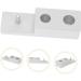 Frcolor Zinc Metal Stand - 3-Piece Razor & Shaving Brush Holder Compact Alloy Storage Box Stylish Silver Hanger for Barbers & Home Use - Buy Online on GoSupps.com