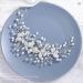 Easedaily Silver Flower Leaf Bridal Hair Vine Headpiece with Pearls - Wedding Hair Accessories for Women and Girls - Buy Online on GoSupps.com