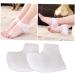 FRCOLOR 6 Pairs Gel Heel Support Gel Heel Socks Gel Heel Sleeves Gel Heel Cushions Feet Cracked Socks Gel Foot Socks Silicone Heel Pads Dry Feet Socks Ankle Support Breathable White - Buy Online on GoSupps.com