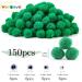 Veroave 1 Inch Green Pom Poms - 150 Pieces | Craft Puff Balls for DIY Art Decor - Buy Online on GoSupps.com