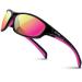 Rivbos sunglasses bicycle glasses cycling glasses sports glasses for women men polarized tr90 super light frame frame uv400 hiking running golf and fishing rb831 (rb832) 32 black pink