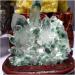Natural Green Ghost Phantom Quartz Specimen +Wood Stand Room Decoration Stone Mineral Specimen - Buy Online on GoSupps.com