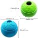 Feixun Dog Treat Toy Ball Dog Rubber Food Ball Interactive Dog Toy Pack of 2(1*Blue+1*Green) 8.1cm - Buy Online on GoSupps.com