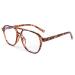 FEISEDY Retro 70s Blue Light Filter Glasses Women Men No Prescription Blue Light Blocking Computer Glasses B2387 Leopard