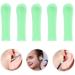 FRCOLOR Ear Spoon Tips Ear Cleaner Replacement Tips 10pcs Soft Silicone Ear Wax Pick Removal Tips Safety Ear Scoops Sleeves Accessories Set for Teens Adults Oval Green - Buy Online on GoSupps.com
