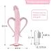 SILIVO Silicone Banana Teether for Babies - Training Finger Toothbrush with Storage Case - Pink - Buy Online on GoSupps.com