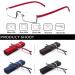 BILIZA Half Frame Reading Glasses - Lightweight Blue Light Blocking Readers for Men & Women - TR90 Rim with Case - 1.0X Red - Buy Online on GoSupps.com