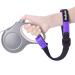 Petbonus Short dog leash safety bracelet for roller leash dog leash reflective seams and adjustable soft padded handle extra layer of safety for strollers (purple) 1 piece of purple
