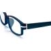 FILTRAL Reading Glasses for Women & Men - Square Full-Rim Design with Spring Temples 2.50 Diopters Blue/Black - 1 Pack - Buy Online on GoSupps.com