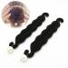 2 Pcs Womens Hair Styling Tools Pearl Foam Sponge Donut Bun Maker Clip Hook Holder Hairstyle DIY Accessories