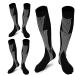 Compression Socks (3 Pairs) for Men Circulation 20-30 mmhg Medical Compression Stockings Women Nursing Black L-XL