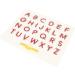 Magnetic Alphabet Sign Board - Educational ABC Letters Drawing Board for Kids | Preschool Gift in Red - Buy Online on GoSupps.com
