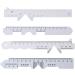 Fatteryu 4 Types White Straight Edge PD Ruler - Precision Pupil Distance Measurement for Accurate Glasses Fitting - Buy Online on GoSupps.com