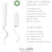 Eco by Naty Super Tampons with Applicator - 14 Count, Plant-Based, Vegan, 100% Organic Cotton - Buy Online on GoSupps.com