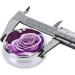 Buy Purple Butterfly Round Pill Box | 3 Compartment Mini Travel Organizer for Vitamins & Medications - Buy Online on GoSupps.com