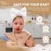 Yum Yum's Baby Bamboo Weaning Set - Iceberg Blue - Suction Bowl, Plate, Spoon, Bibs - Ideal for Baby-Led Weaning - Buy Online on GoSupps.com