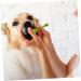FOMIYES 1 set Dog Puppy Brush Pet Oral Tool Head Teeth Supplies Cleaning Double-head - Buy Online on GoSupps.com
