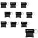 Beating mask keychain CPR Face Shield first aid ventilation masks for adults and children emergency cloth pocket mask for first aid or AED training (black 10)