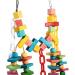 Yosoo Bird Parrot Toys Swing Colorful Rainbow Bridge Chewing Toys for Budgie Parakeet Cockatiel Conures Macaw African Grey Cockatoo - Buy Online on GoSupps.com