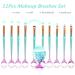11Pcs Eye Makeup Brush Set for Eyeshadow, Concealer, Eyeliner, Brow - Professional Blending Tools - Buy Online on GoSupps.com