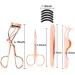 Arroyner 4Pcs Eyelashes Tool Set - Fake Lash Applicator, Curler, and Scissors (Rose Golden) - Buy Online on GoSupps.com