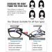 JUDOO 2 Pack Blue Light Blocking Glasses - Square Frame Computer Reading Sunglasses for Women and Men - Black and Flower Design - Buy Online on GoSupps.com