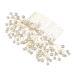 Didiseaon Crystal Hair Comb Wedding Hairpin Rhinestone Headpiece Bridal Hair Accessory Bridal Hair Clip Crystal Headpiece Hair Clips Pearl Hair Comb Bride Metal Hair Accessories