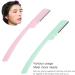 Syh & Aqye Manual Eyebrow Cutter - 2 Facial Razors for Men & Women | Lint-Free Shaving for Face Lips & Eyebrows (Pink & Green) - Buy Online on GoSupps.com