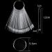 Rnitle Transparent Nail Swatches Sticks - 50 Piece Fan-shaped Board for Nail Polish Display and Practice - Clear Nail Colour Display - Buy Online on GoSupps.com