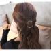 Oblique Unique Metal Hair Clip for Women & Girls - Stylish Gold or Silver Round Hair Accessory - Buy Online on GoSupps.com
