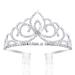 Didder Silver Tiara Crystal Tiaras for Girls  Elegant Rhinestone Princess Tiara Crown for Girls Tiara with Combs Tiaras and Crowns for Women Tiara for Women Headband for Bridal Wedding Birthday Party 03 Silver - Style B