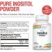 SOLARAY Pure Inositol Powder 4oz - Brain, Cardiovascular & Nervous System Support | Non-GMO Vegan Formula | 162 Servings - Buy Online on GoSupps.com