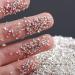 dijiusidy Nail Art Crushed Glass Stones Irregular Glitter Crystal Fragment DIY Rhinestone Fillers Mobile Phone Jewelry Making Sliver - Buy Online on GoSupps.com