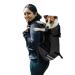 Galat e hundred backpack adjustable hundred backpack for small and medium -sized dogs easy to transport pet backpack for walks outdoors hiking mountaineering travel (M black) m black