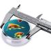 Marine Fishes Printed Mini Round Pill Box | 3 Compartment Medicine Organizer | Portable Travel Pill Case for Home & Office - Buy Online on GoSupps.com