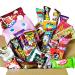 Caramel Corn Japanese Dagashi Snack & Kit Kat Chocolate Box 30 pcs Set Gift Present with AKIBA KING sticker