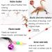 AWAVM 5 PCS Cat Teasers Cat Feather Wand Cat Toy Interactive Toy Feather Wand with Bell Natural Feather Refills - Buy Online on GoSupps.com