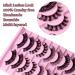 Buy 10 Pairs Cat Eye Faux Mink False Eyelashes - Black | International Shipping Available - Buy Online on GoSupps.com