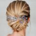 Flayem Bride Wedding Hair Vine Blue Crystal Leaf Headband Rhinestone Headpiece Hair Accessories for Women and Flower Girls - Buy Online on GoSupps.com