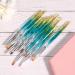 10pcs Nail Art Liner Brush Set - Professional Acrylic Gel Nail Painting & Dotting Tools - Gradient Blue Design - Buy Online on GoSupps.com