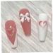 50pcs 3D Bowknot Nail Charms for Nail Art - White Resin Decorations | DIY Manicure Accessories - Buy Online on GoSupps.com