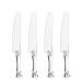 Plasticpro Disposable Plastic Bread or cake Knife Clear Heavyweight Pack of 4 4 Clear