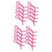 FOMIYES 20 Pcs Perm Tools Curling Perm Rod Spiral Curls Styling Kit Hair Rollers for Long Hair Perm Rod Roller Hair Rollers for Short Hair Heatless Spiral Curlers Hair Curlers Perm Rods 15.00X0.60X0.60CMx2pcs Rosyx2pcs