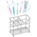 Stainless Steel Toothbrush Holder | Multifunctional Space-Saving Vertical Organizer with Non-Slip Feet - Buy Online on GoSupps.com