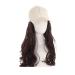 Baseball Cap with Hair Extensions Ladies Long Wavy Curly Synthetic Wig Hat Hair Extension Adjust Size Of Hat Wig Hat Wig(Color:6)
