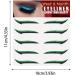 Stick On Glitter Eyeliner - 5 Pairs Instant -Adhesive Eyeliner Stencil Glitter - Easy to Apply Eyeliner Tool Sticker Eyeliner Winged Eyeliner Stencil for Eye Makeup Tool Pochy Green (Five Pairs) - Buy Online on GoSupps.com