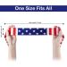 SATINIOR American Flag Tie Headband Set - Patriotic Sports Bandana for Fourth of July Independence Day, Stars Sweatband for Exercise Men Women - Buy Online on GoSupps.com