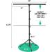 Coliflor T-Shape Portable Backdrop Stand 6.5x3.2ft - Adjustable Photo Background Stand Kit with Spring Clamps and Carry Bag for Parties, Photography, and Video Studio - Buy Online on GoSupps.com
