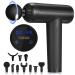 Massage Gun Deep Tissue, 10 Heads Quiet Muscle Percussion Back Neck Hammer Massager for Athletes, 30 Speed Level Massager Gun (Black)