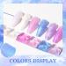 MIZHSE Pearl Gel Nail Polish Set - 6 Shimmer Colors | Pearlescent Shell Glitter | Soak Off UV Lamp Gel | White, Pink, Blue | BKJGLW208 - Buy Online on GoSupps.com